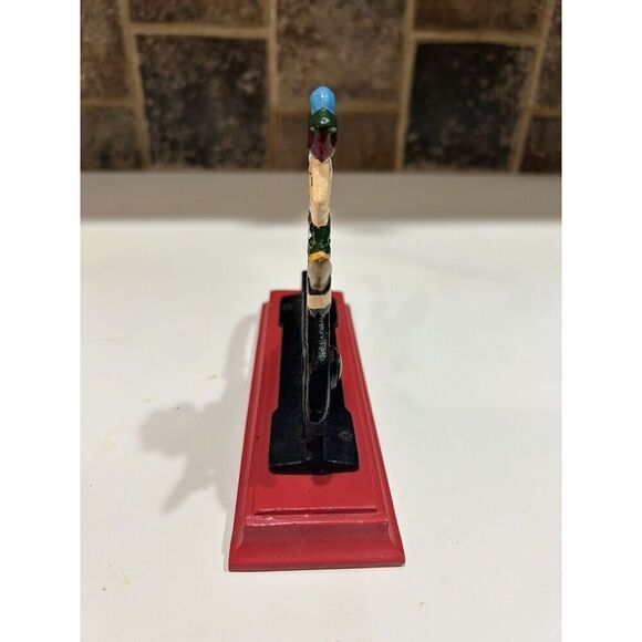 Vintage Cast Iron Hand Painted Nutcracker Table Top Heavy Duty 7" Christmas - Picture 6 of 6